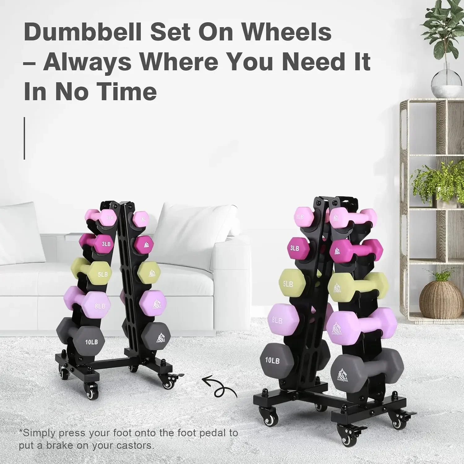 Hex Dumbbell Set - [New Arrival!]Set of 2 Neoprene Coated