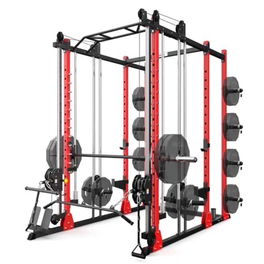 Home Gym One Machine - All-in-One Power Rack with Smith Machine