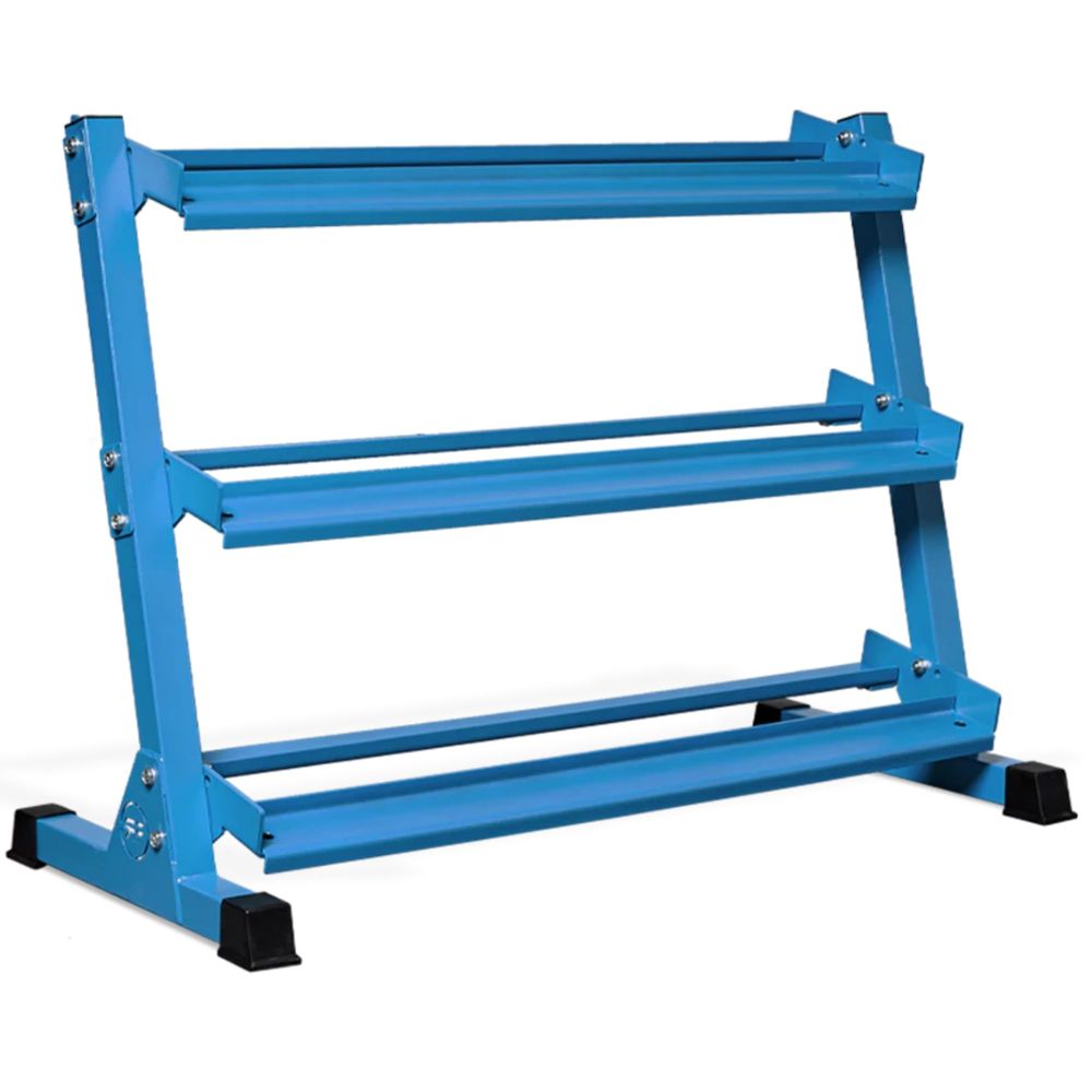 Hex Dumbbell Set - Fitness Dumbbell Rack 3Tier Compact Holder