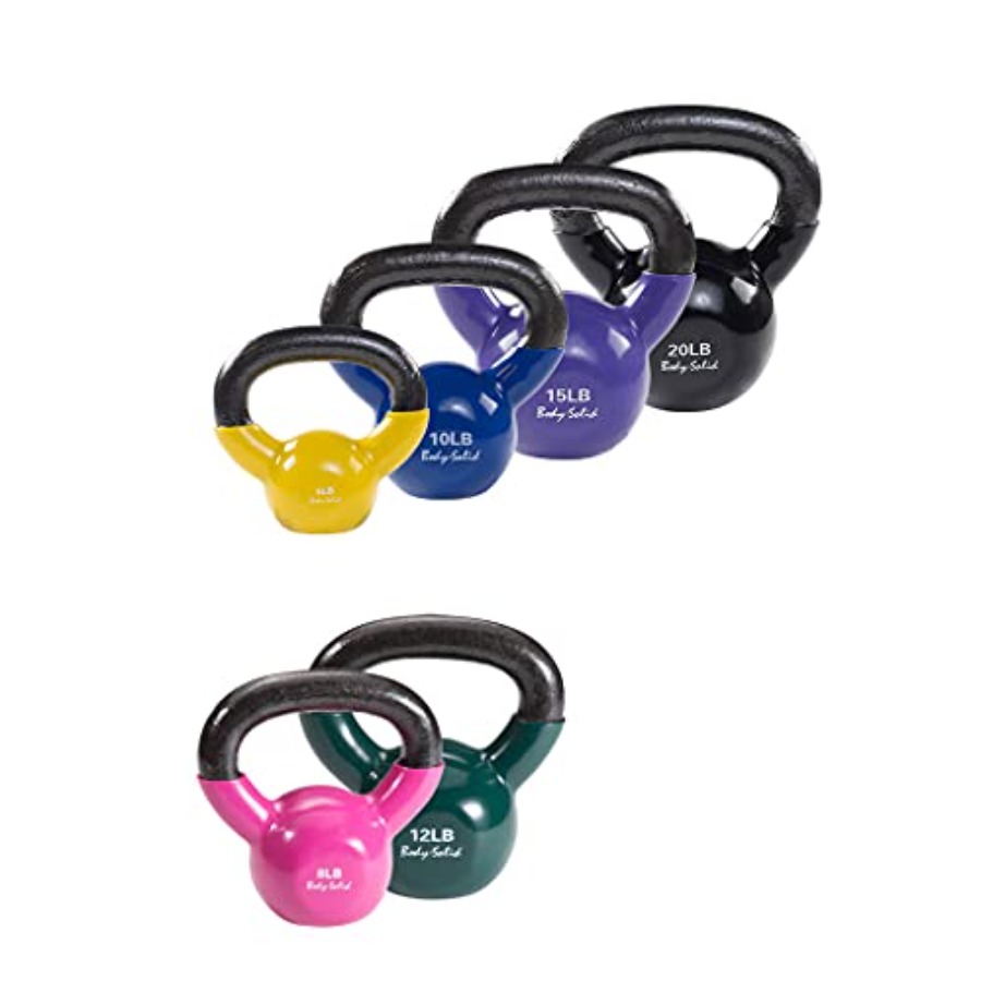 Home Gym Body Solid - Body Solid Vinyl Coated Kettle Bell