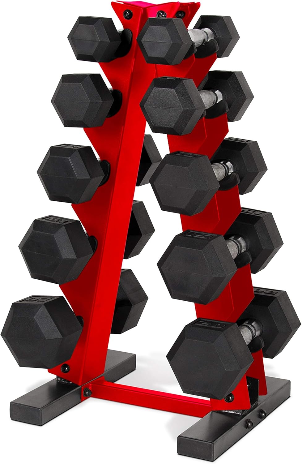 Hex Dumbbell Set - Rubber Hex Dumbbell Set 150 lbs