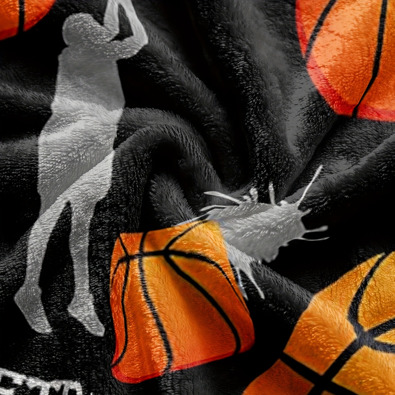 Basketball Flannel Throw Blank - Home Gym And Basketball Court 评论和价格