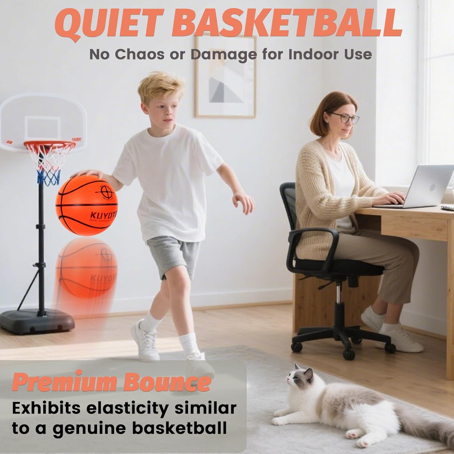 Silent Basketball Size 7 Offic - Home Gym In Apartment 评论和价格