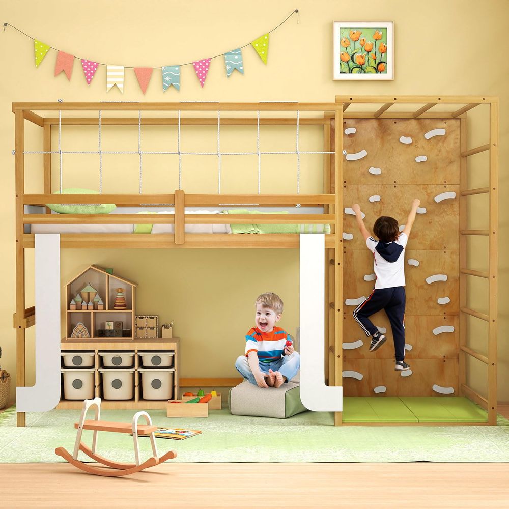 Grove 8in1 Indoor Jungle Gym w - Gymnastic Rings Wooden 评论和价格