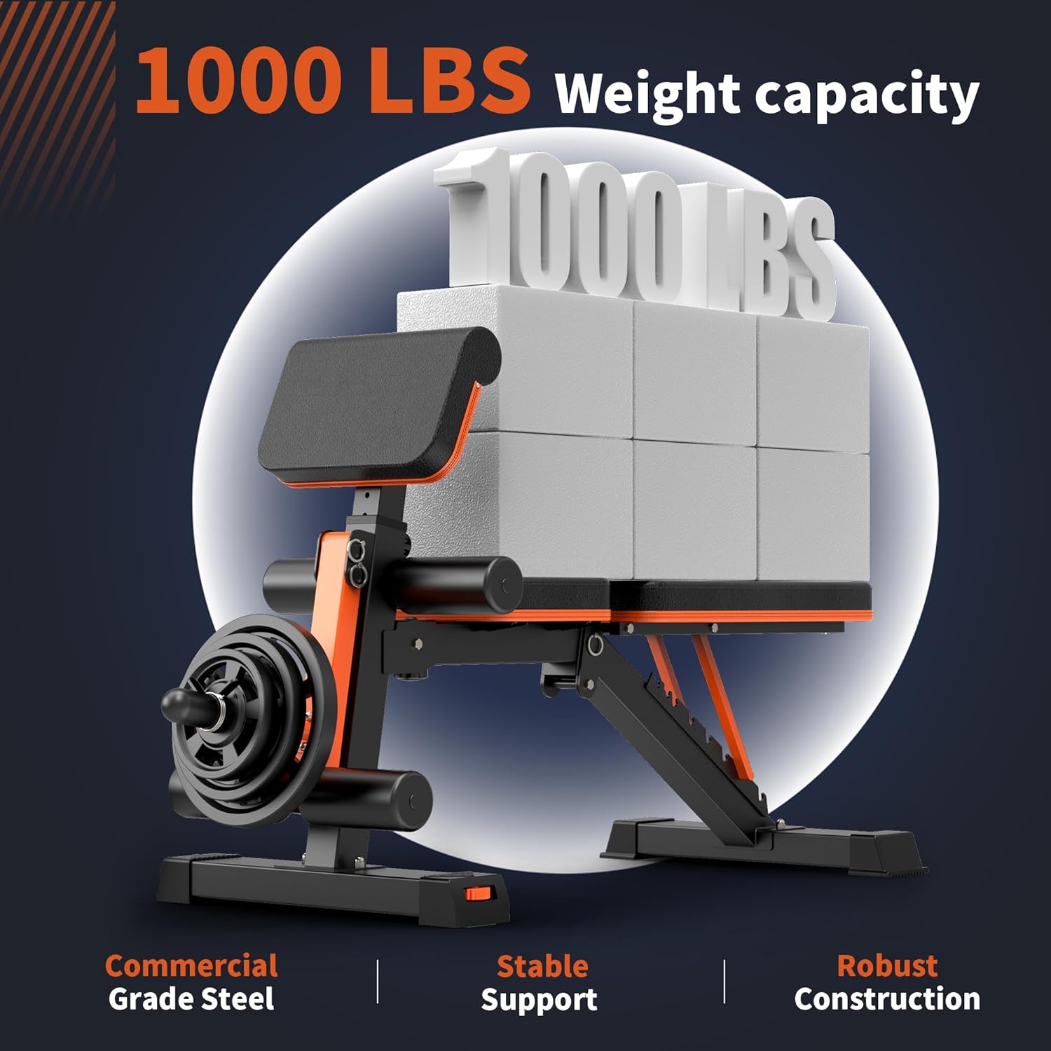 Adjustable Weight Bench - 1000 - Home Gym Leg Extension 评论和价格