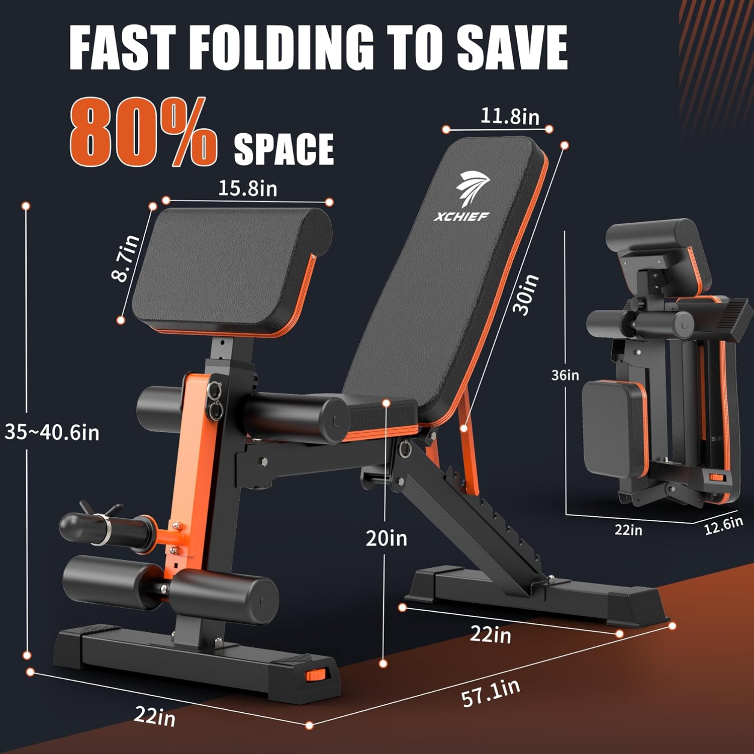 Adjustable Weight Bench - 1000 - Home Gym Leg Extension 评论和价格