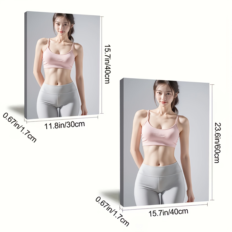 Metal Poster Female Figure Art - Home Gym Minimalist 评论和价格