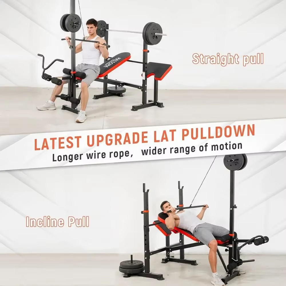 8-in-1 Adjustable Weight Bench - Home Gym Leg Extension 评论和价格