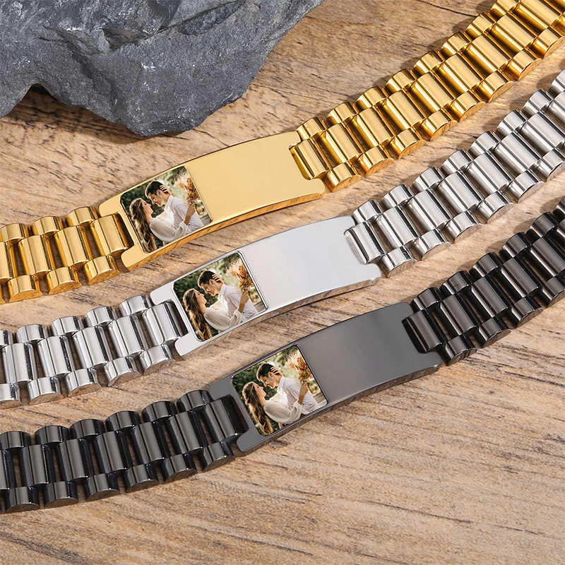 Custom Picture Text Bracelet W - Home Gym App 评论和价格