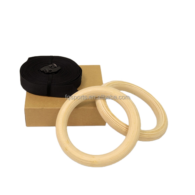 Outdoor Fitness Equipment Gym  - Gymnastic Rings Wooden 评论和价格