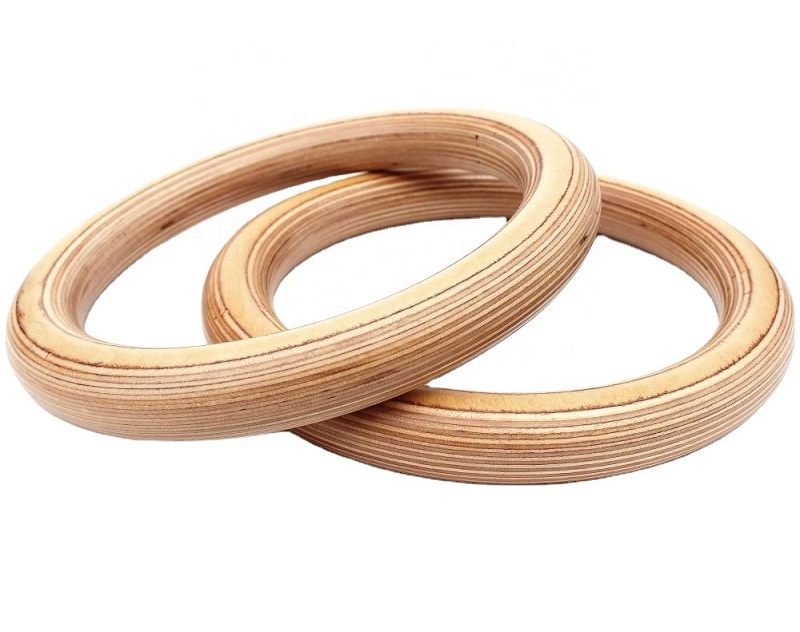Outdoor Fitness Equipment Gym  - Gymnastic Rings Wooden 评论和价格