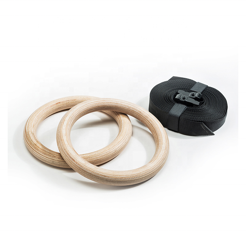 Outdoor Fitness Equipment Gym  - Gymnastic Rings Wooden 评论和价格