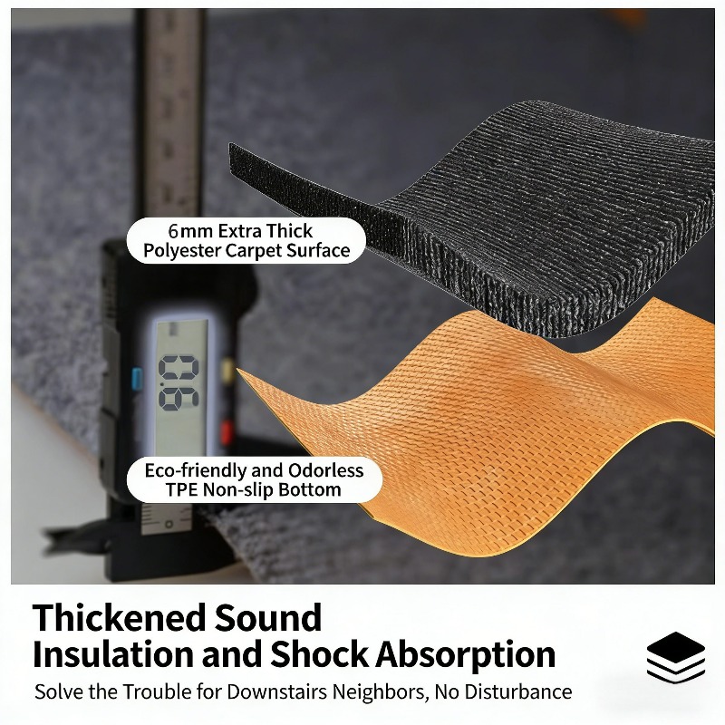 Shockproof Plush Carpet Floor  - Home Gym Minimalist 评论和价格