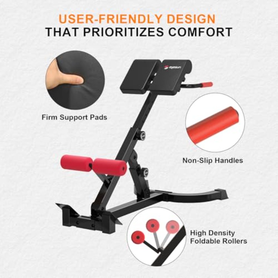 Foldable Roman Chair Back Exte - Home Gym One Machine 评论和价格