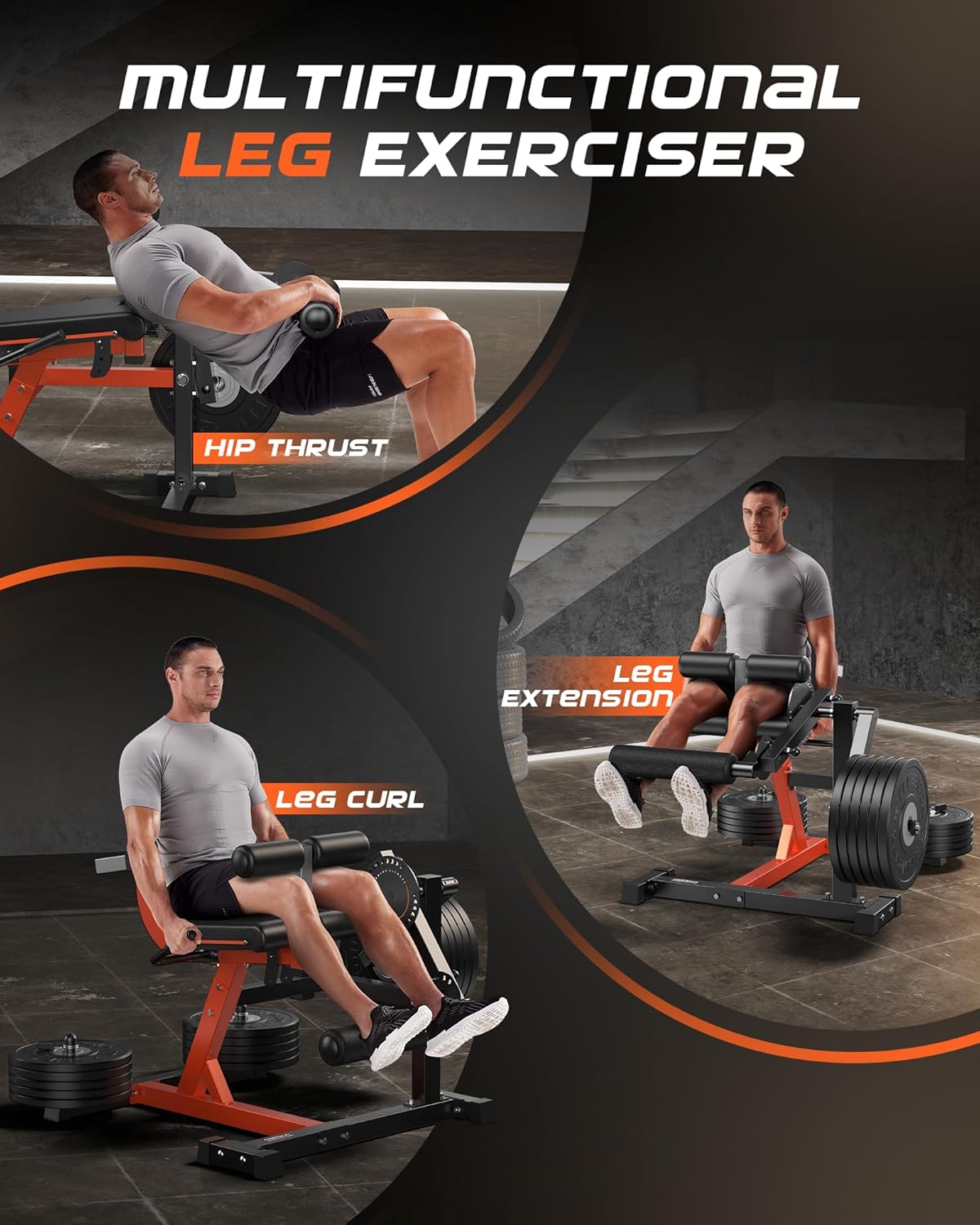 FEIERDUN Leg Extension Curl Ma - Home Gym Leg Extension 评论和价格