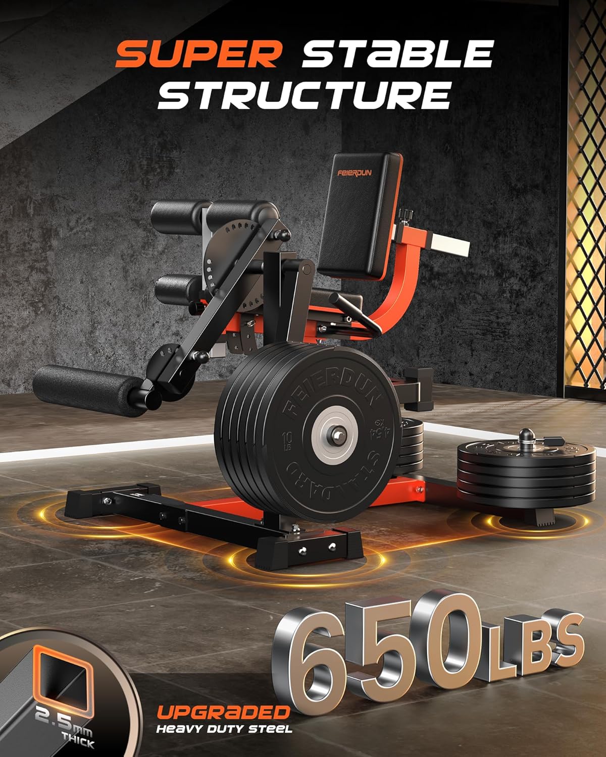 FEIERDUN Leg Extension Curl Ma - Home Gym Leg Extension 评论和价格