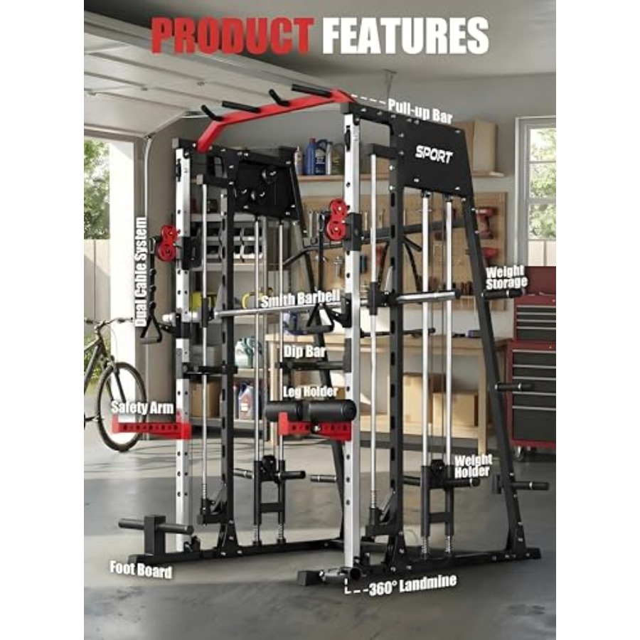 Smith Machine Home Gym All in  - Home Gym One Machine 评论和价格