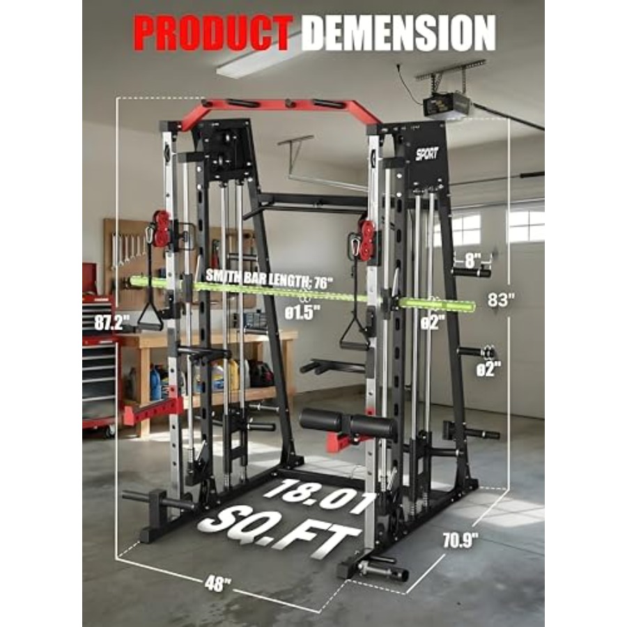 Smith Machine Home Gym All in  - Home Gym One Machine 评论和价格