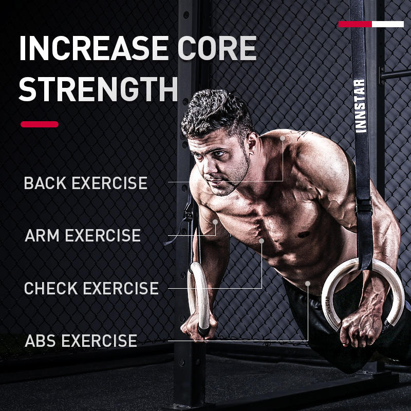 Core Strength Exercise Gymnast - Gymnastic Rings Wooden 评论和价格