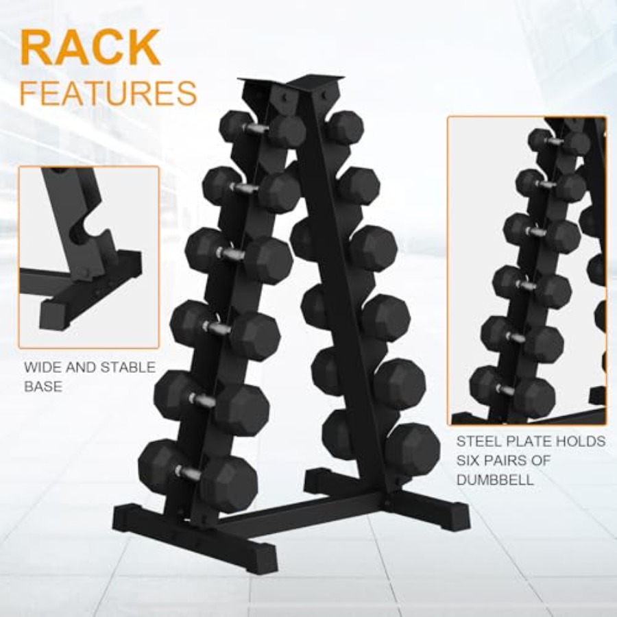 Hex Dumbbell Sets with Rack 21 - Hex Dumbbell Set 评论和价格