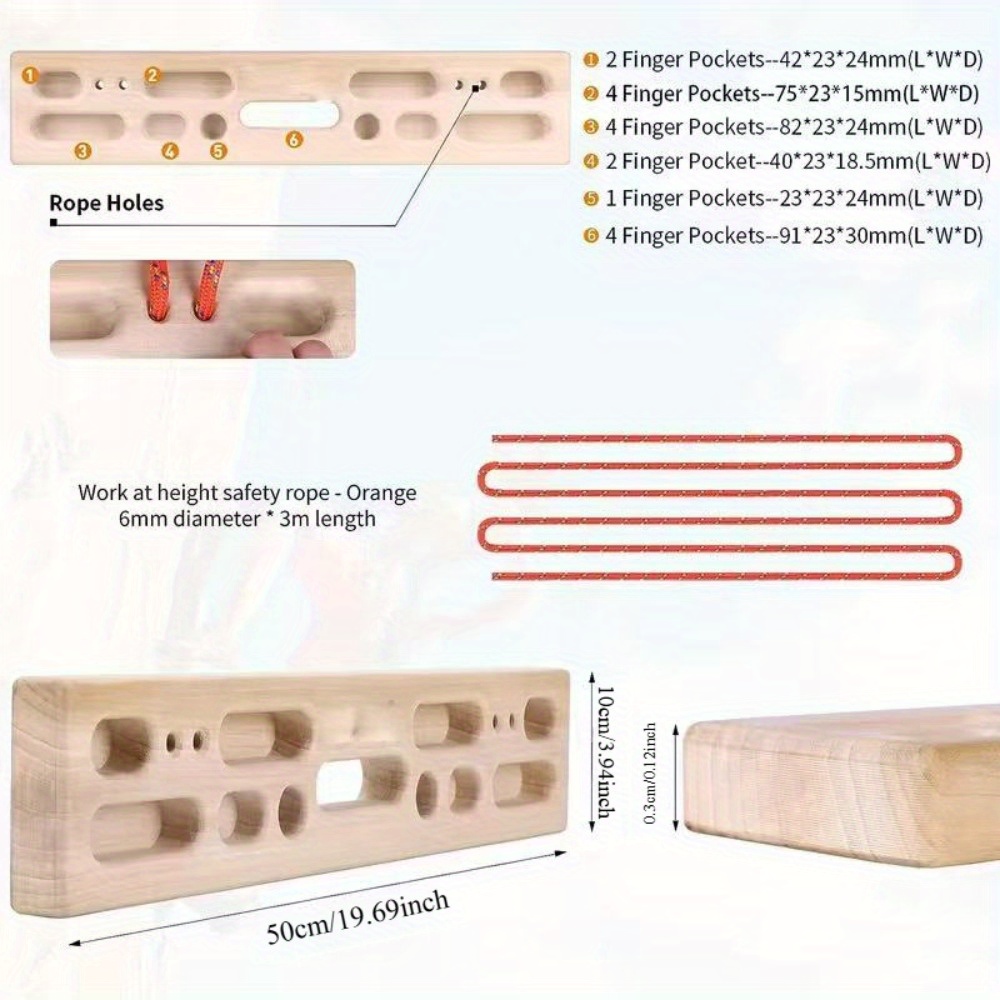 New Wooden Climbing Wall Set—H - Gymnastic Rings Wooden 评论和价格