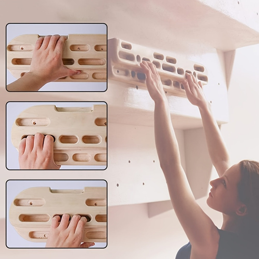 New Wooden Climbing Wall Set—H - Gymnastic Rings Wooden 评论和价格