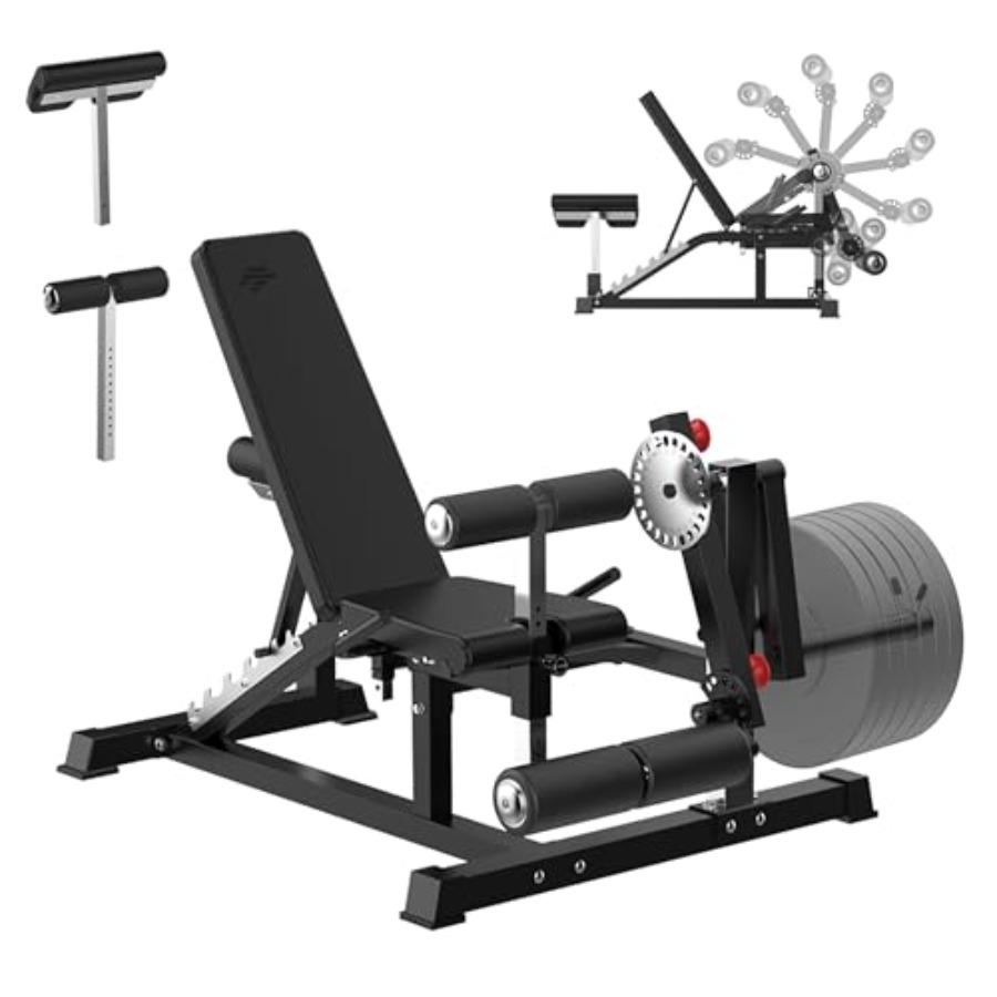 Adjustable Weight Bench with L - Home Gym Leg Extension 评论和价格