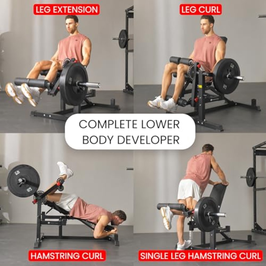 Adjustable Weight Bench with L - Home Gym Leg Extension 评论和价格