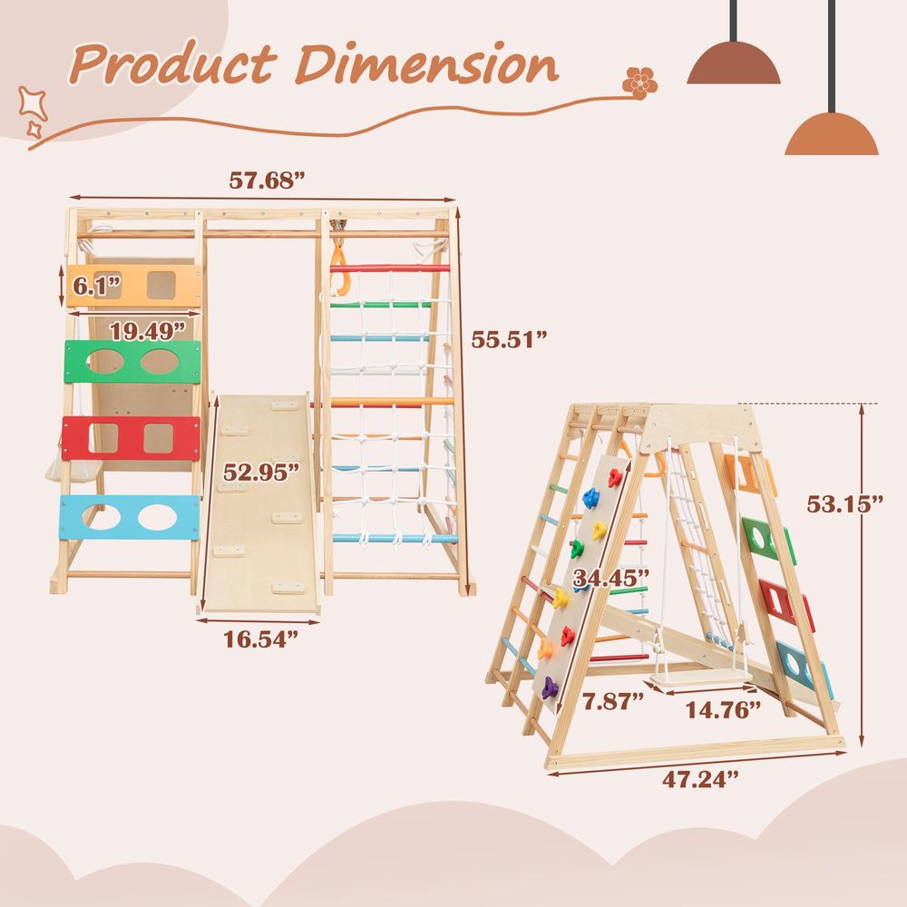 Ladder Wall Gym amp Climber Fe - Gymnastic Rings Wooden 评论和价格