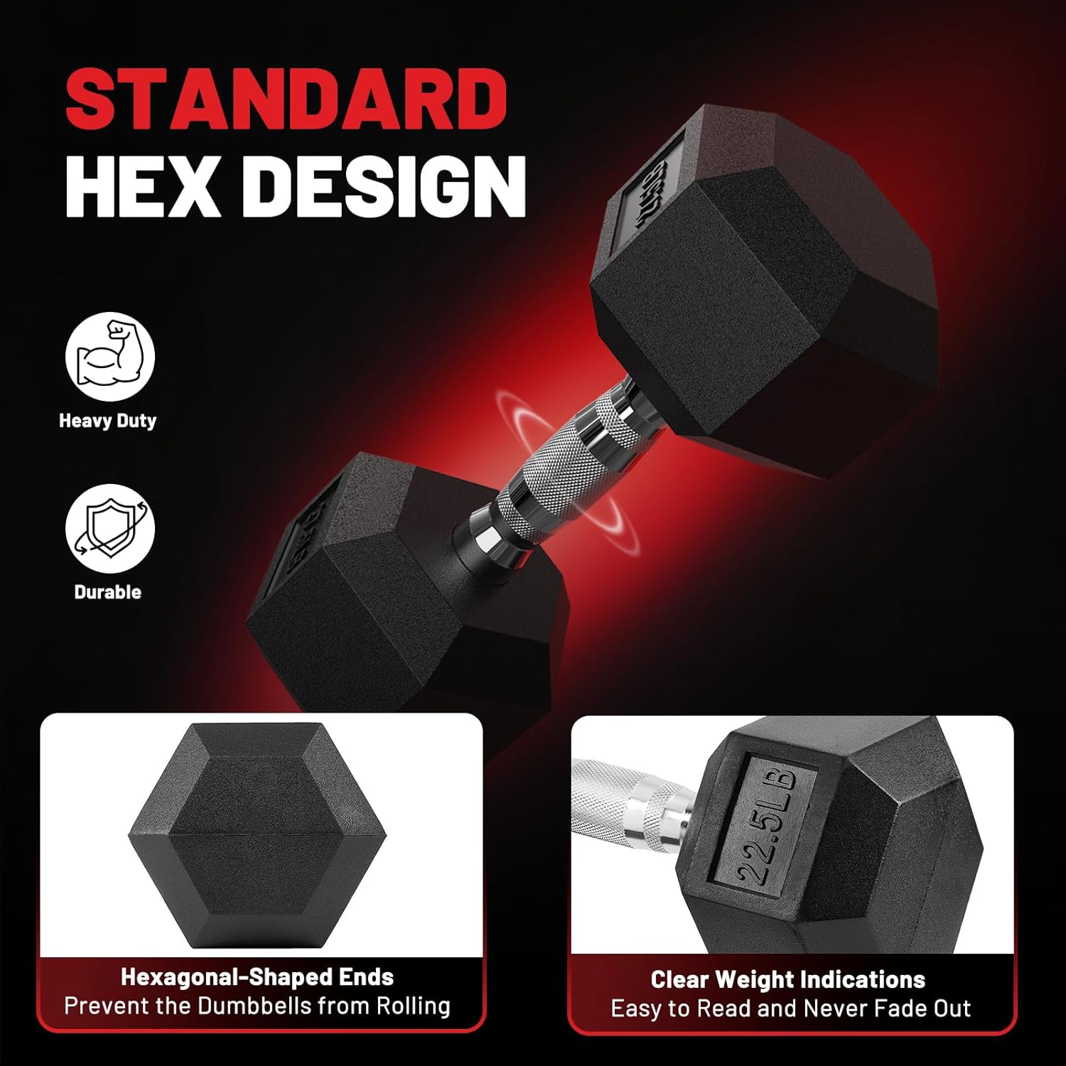 Hex Dumbbell Sets with Rack, 1 - Hex Dumbbell Set 评论和价格