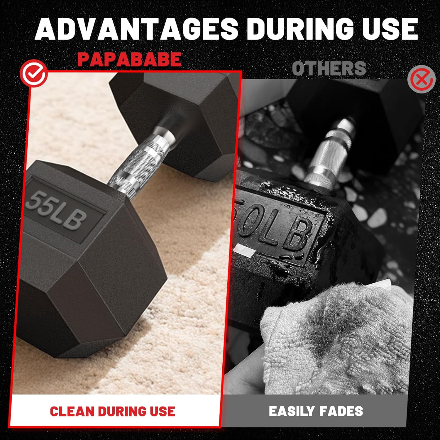 Hex Dumbbell Sets with Rack, 1 - Hex Dumbbell Set 评论和价格