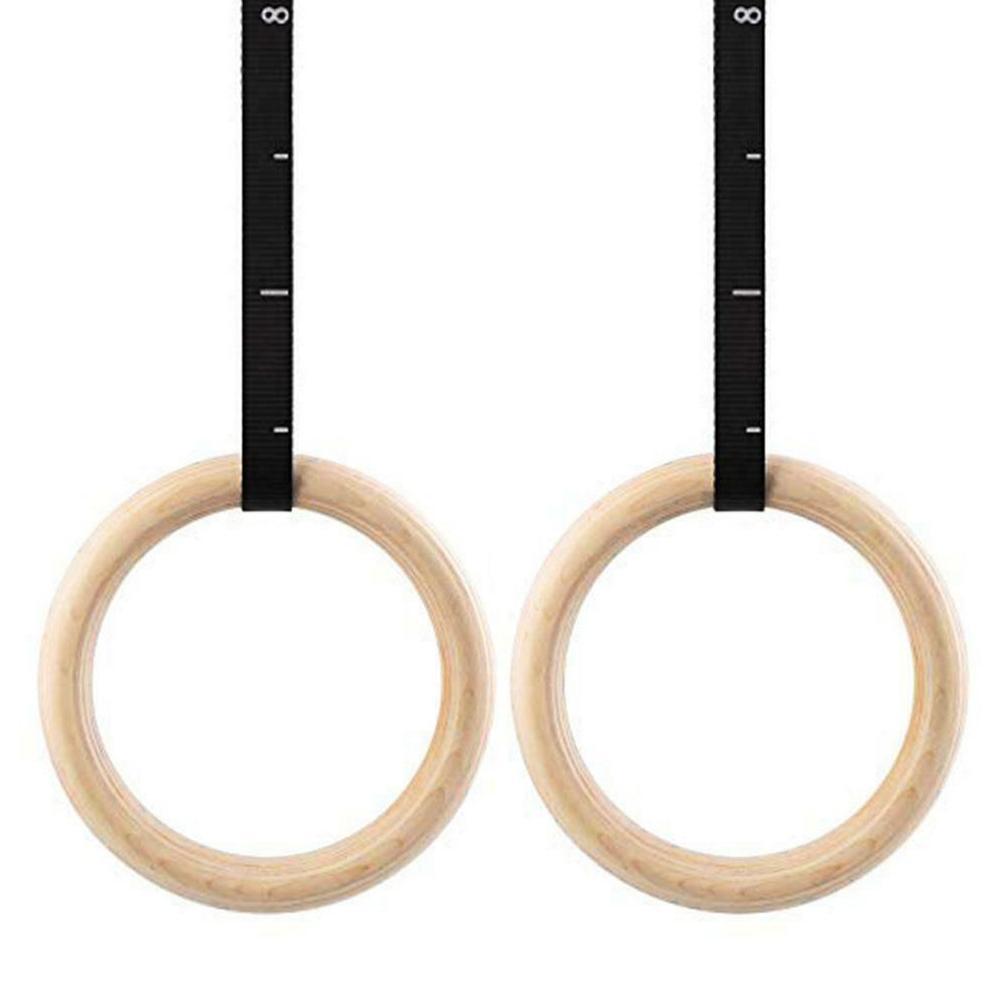 Wooden Gymnastic Rings 28/32mm - Gymnastic Rings Wooden 评论和价格