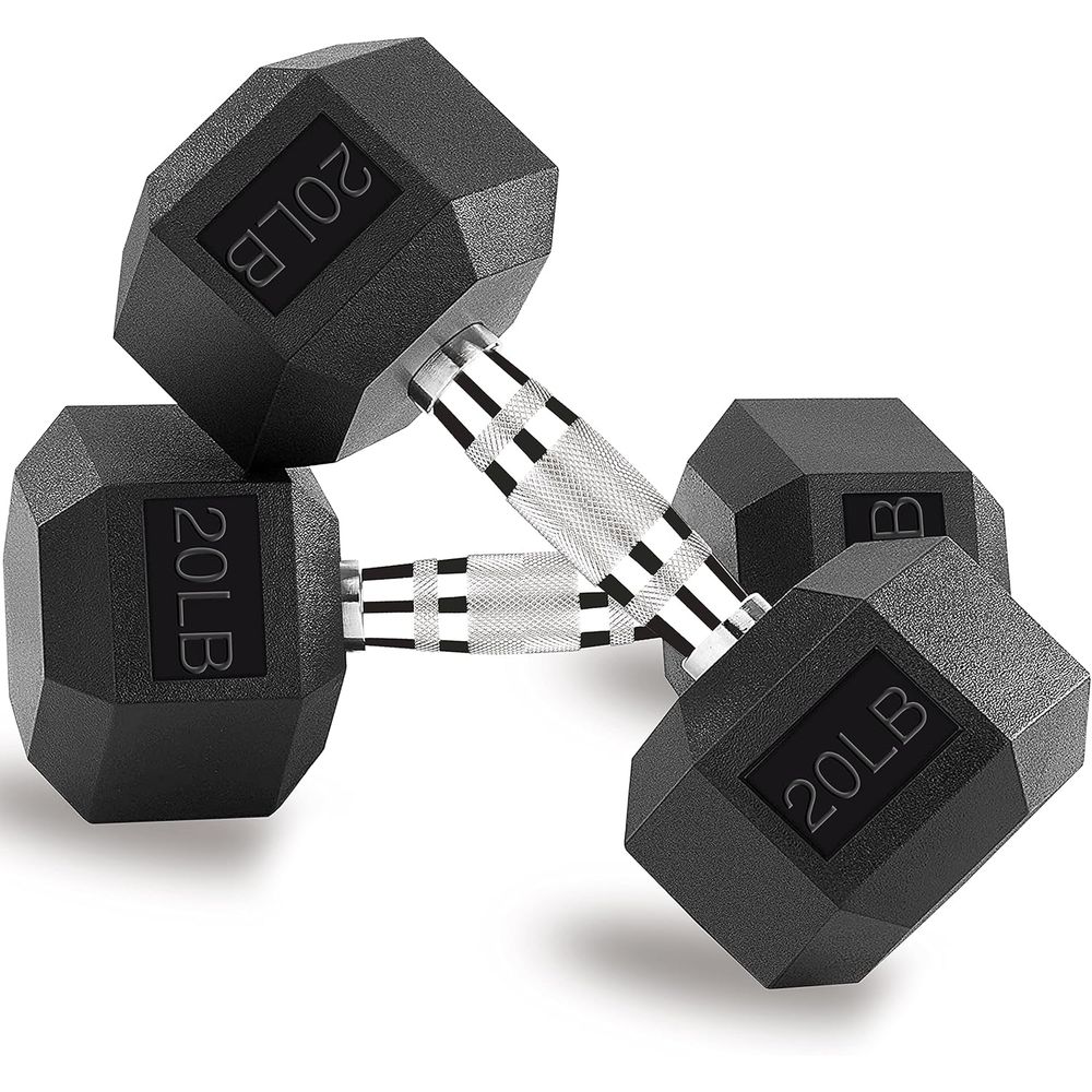 Hex Dumbbells 5, 10, 15, 20, 2 - Hex Dumbbell Set 评论和价格