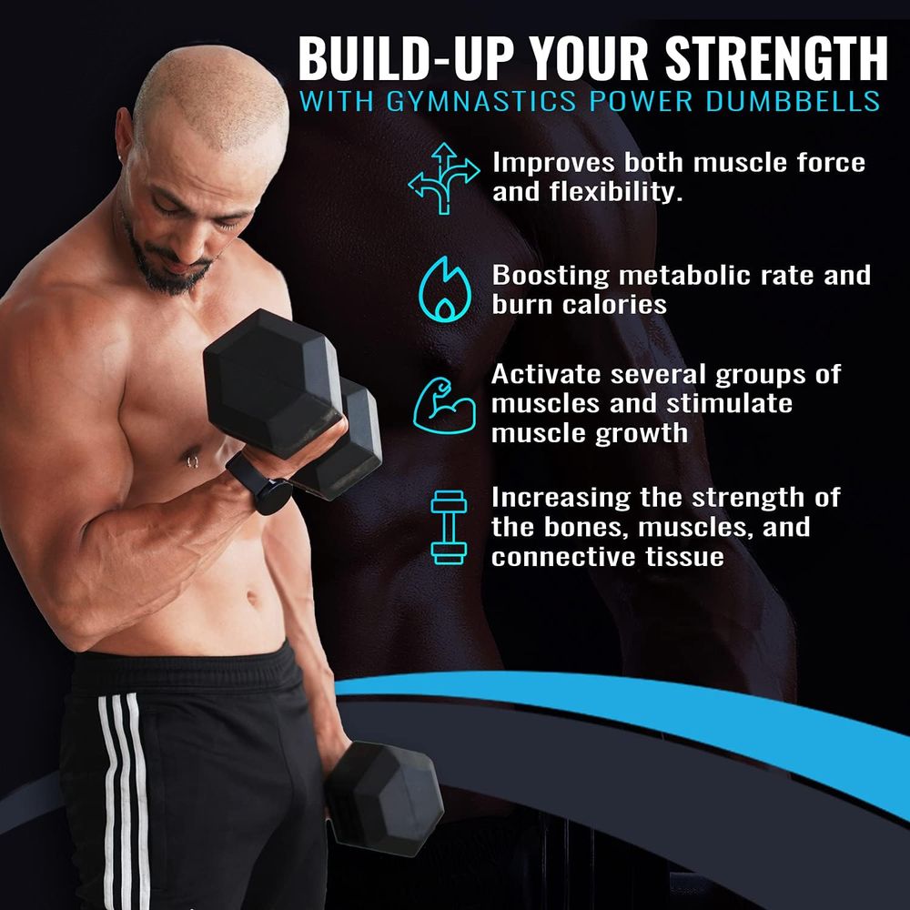 Hex Dumbbells 5, 10, 15, 20, 2 - Hex Dumbbell Set 评论和价格
