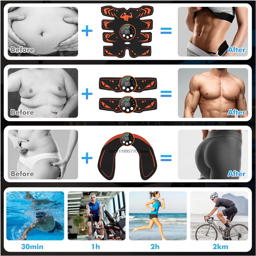 Portable EMS Abdominal Trainer - Home Gym Weight Machine 评论和价格