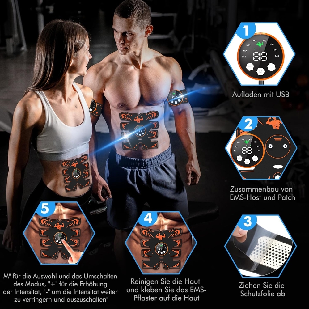 Portable EMS Abdominal Trainer - Home Gym Weight Machine 评论和价格