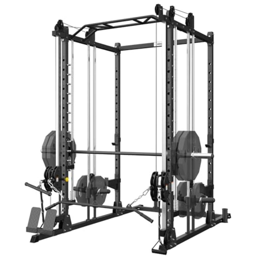 All-in-One Power Rack with Smi - Home Gym One Machine 评论和价格