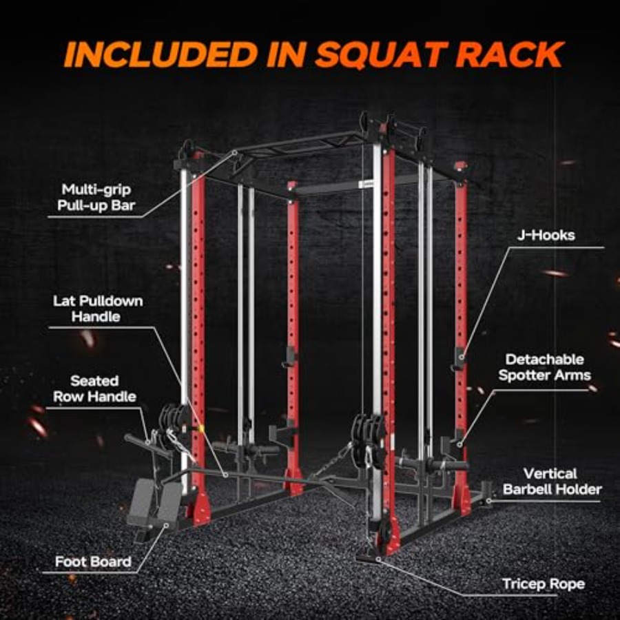 All-in-One Power Rack with Smi - Home Gym One Machine 评论和价格