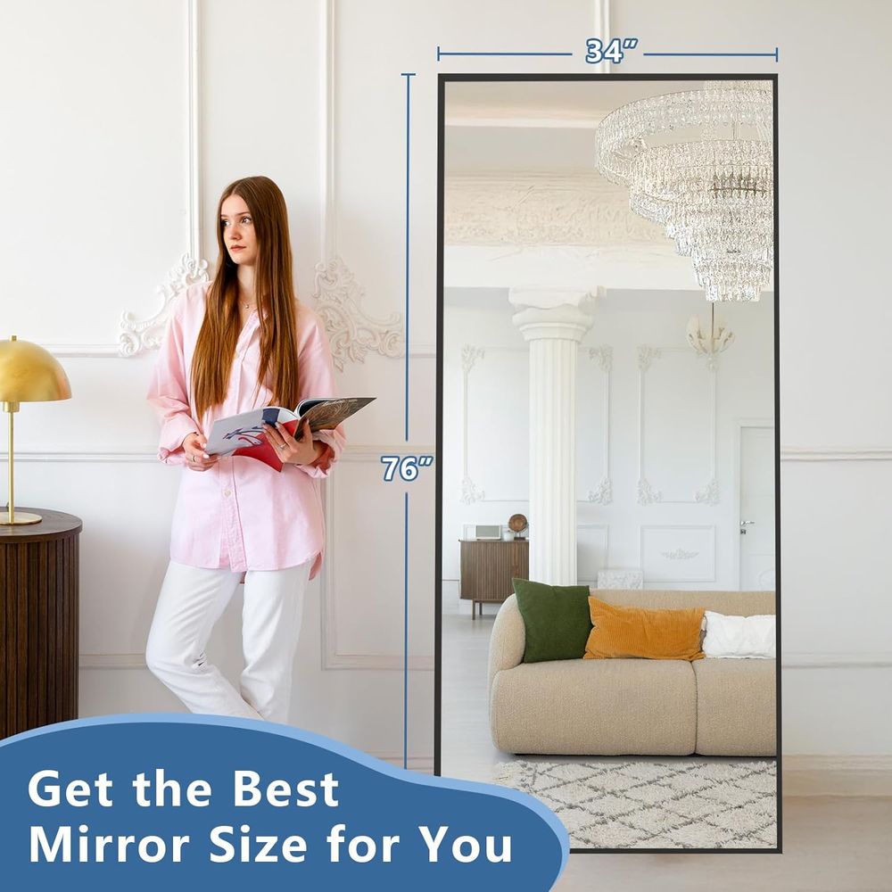 Large Floor Mirror Full Length - Home Gym Minimalist 评论和价格