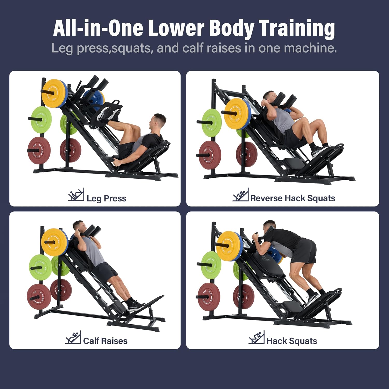 Drone S1 Leg Press Hack Squat  - Home Gym One Machine 评论和价格