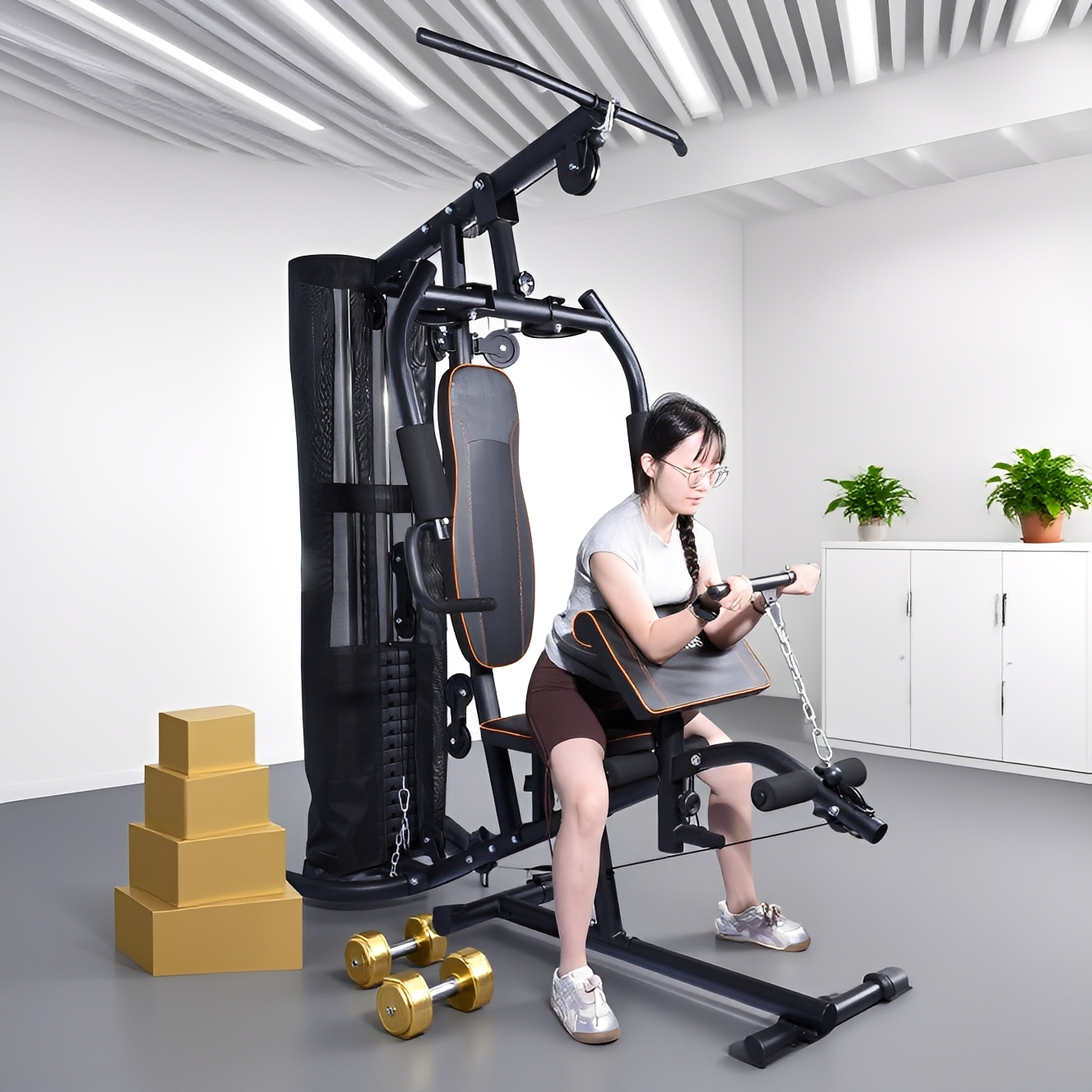 Safe Multifunctional All-in-On - Home Gym One Machine 评论和价格