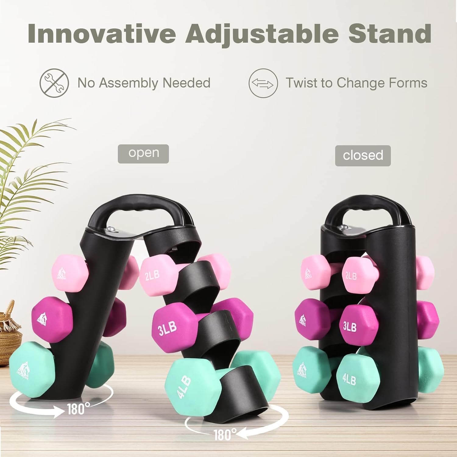 Set of 2 Neoprene Coated Hex D - Hex Dumbbell Set 评论和价格